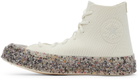 Converse White Renew Chuck 70 Knit High Top Sneakers