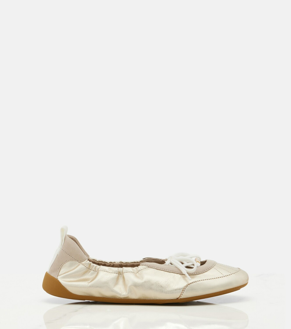 Chloé Chloé Kick metallic leather flats