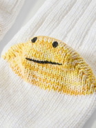 KAPITAL - Intarsia Ribbed Cotton-Blend Socks