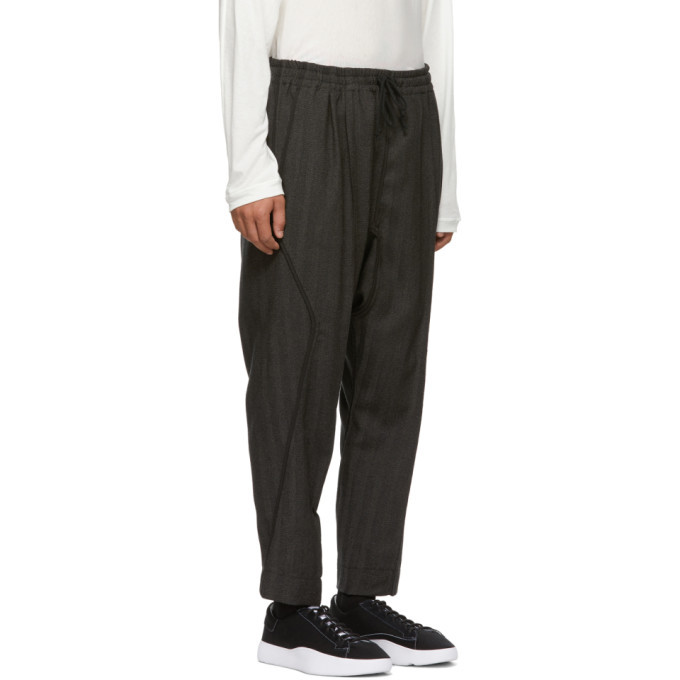 Abasi Rosborough Black Limited Edition Wool Ankara Trousers