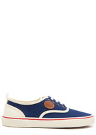 Valentino Garavani Nojoke Panelled Canvas Sneakers Blue