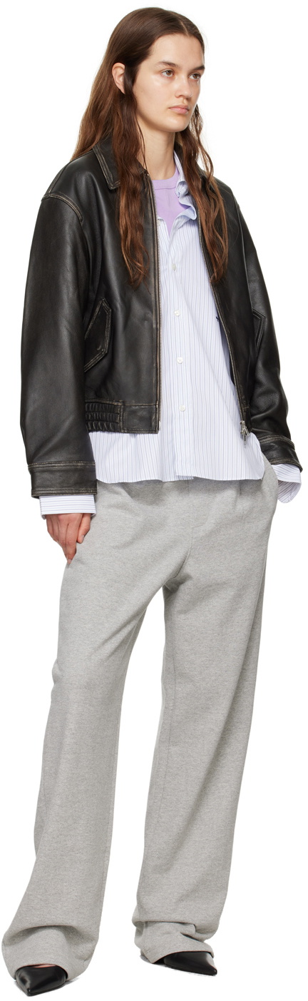 Carter Young Gray Pleated Sweatpants