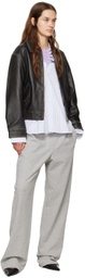 Carter Young Gray Pleated Sweatpants