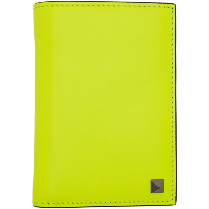 Photo: Valentino Yellow Valentino Garavani Rockstud Pocket Organizer