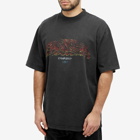 Balenciaga Men's Offshore Vintage T-Shirt in Faded Black/Red