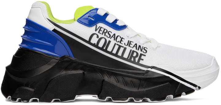 Photo: Versace Jeans Couture White Speedtrack Sneakers