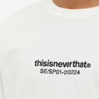 thisisneverthat Men's Logo Long Sleeve T-Shirt in White