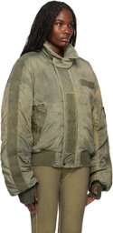 032c Khaki Clay Utility Bomber Jacket