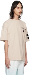 Tommy Jeans Beige Distressed T-Shirt