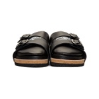 Doublet Black Three-Layered Sandals