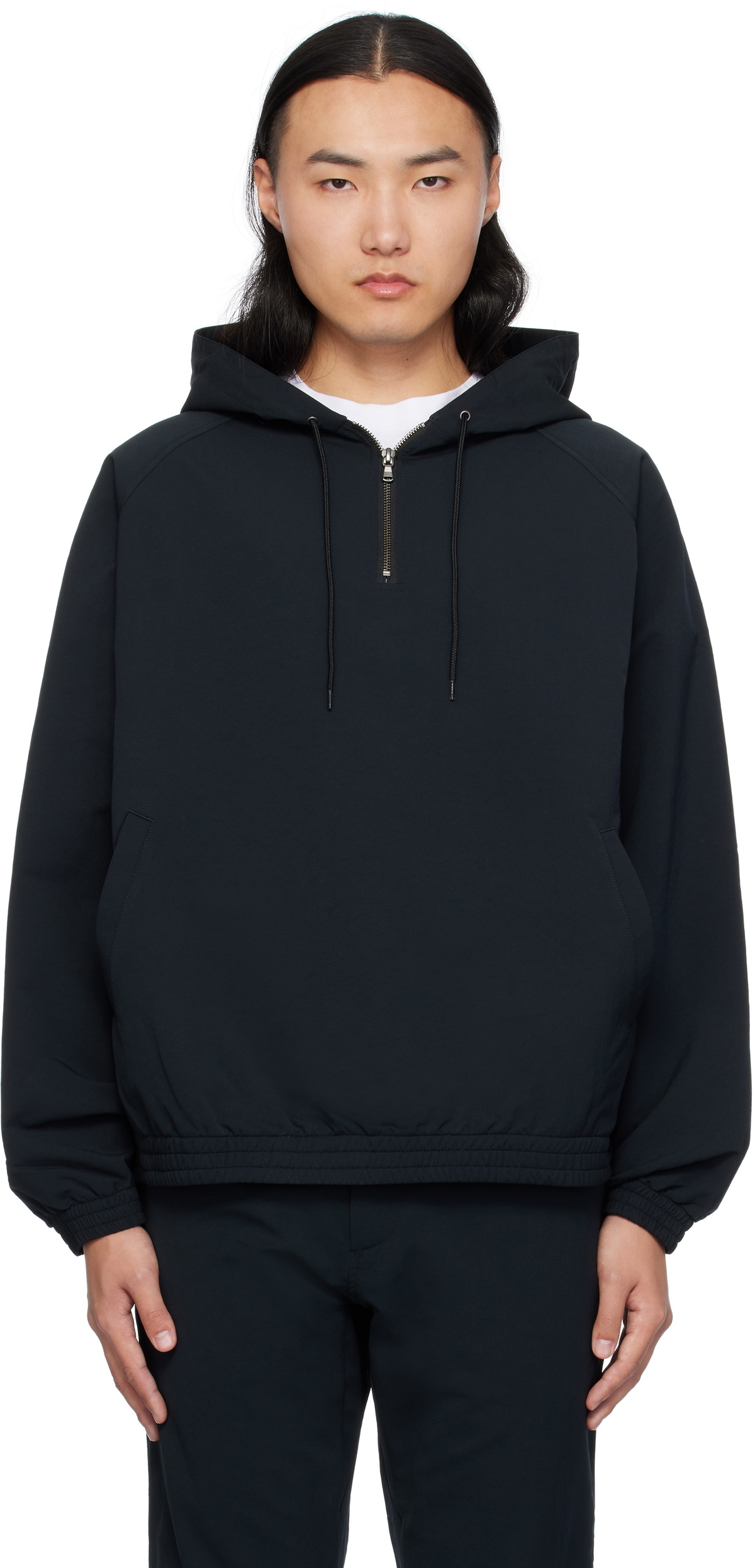 nanamica Black ALPHADRY Hoodie Nanamica