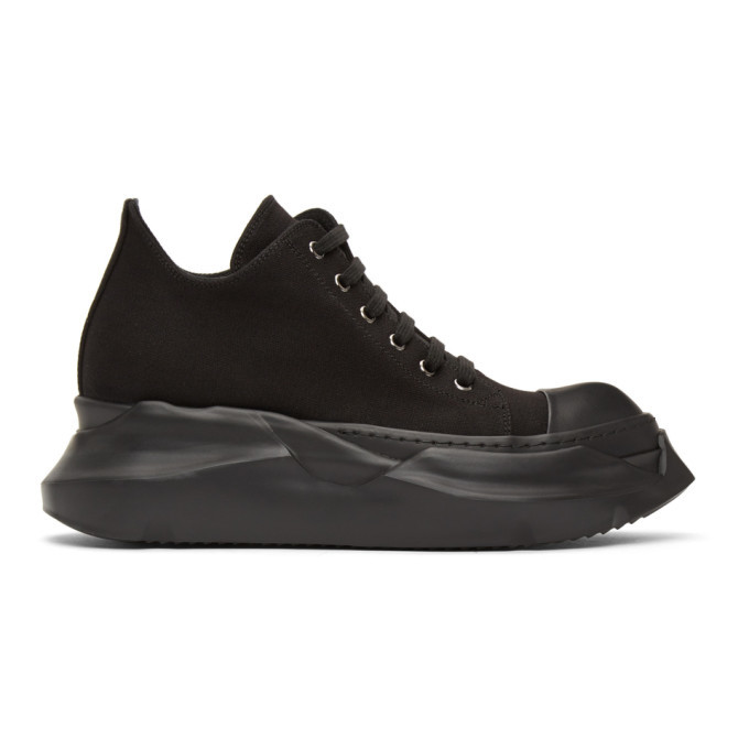 Rick Owens Drkshdw Black Abstract Low Sneakers Rick Owens Drkshdw