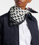 Prada Printed silk twill scarf