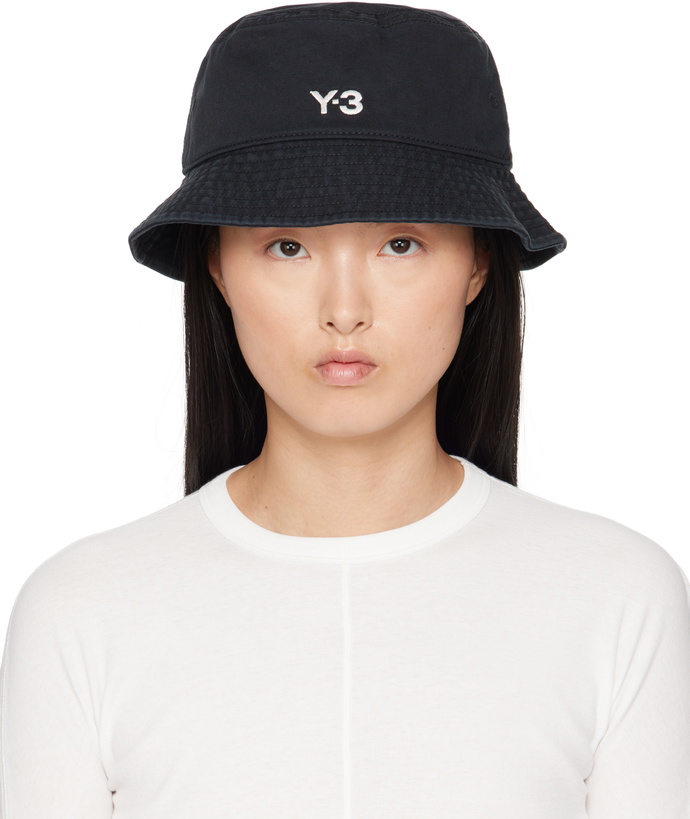 Photo: Y-3 Black Logo Bucket Hat