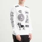 Champion Men's x Aries Sponsor Long Sleeve T-Shirt in White