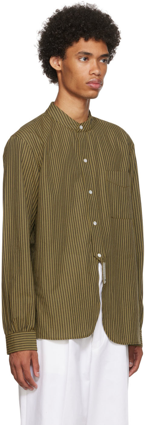 Connor McKnight Khaki Handloom Pyjama Shirt