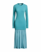 Jucca Womens Midi dress Turquoise