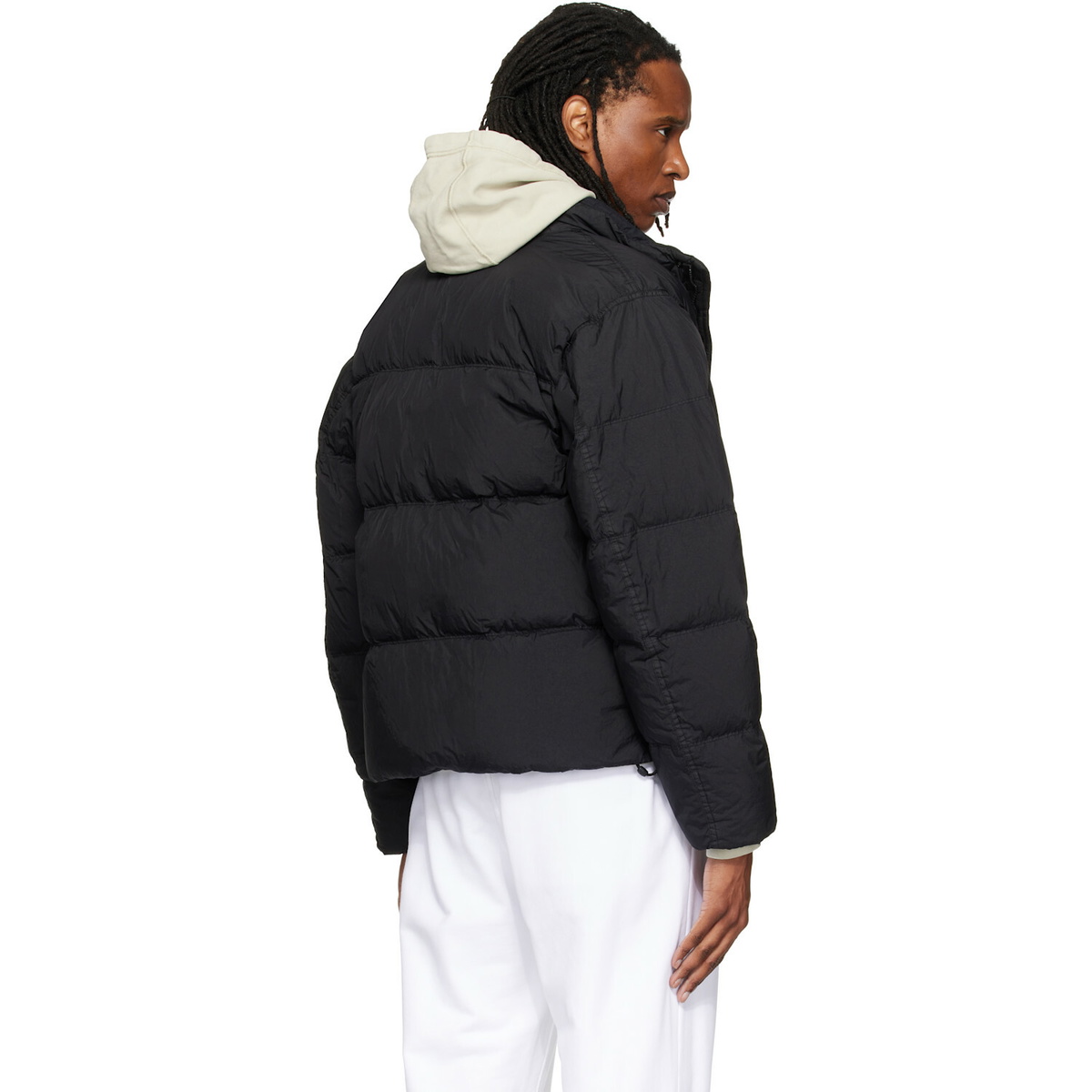 Stone Island Black 4100109 Crinkle Reps NY Down Jacket