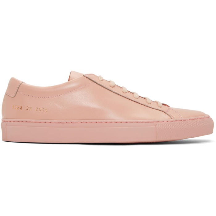Common Projects Pink Original Achilles Low Sneakers 