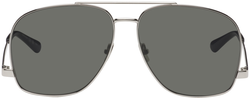 Saint Laurent Silver SL 653 Leon Sunglasses Saint Laurent