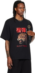 LU'U DAN Black Leopard Graphic T-shirt