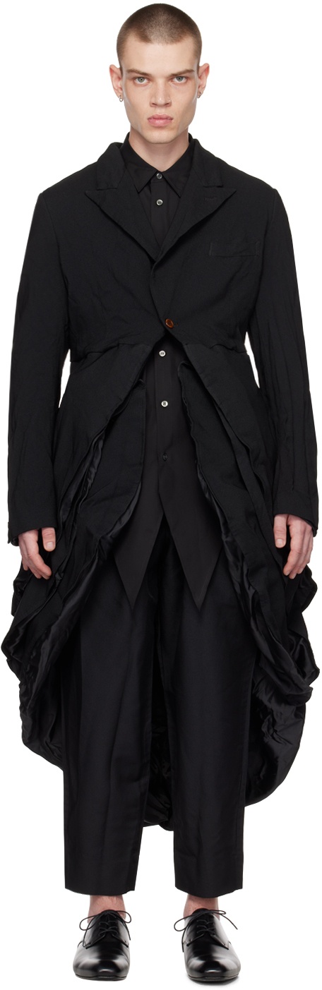 Comme des Garçons Homme Plus Black Layered Coat Comme des Garcons Homme ...