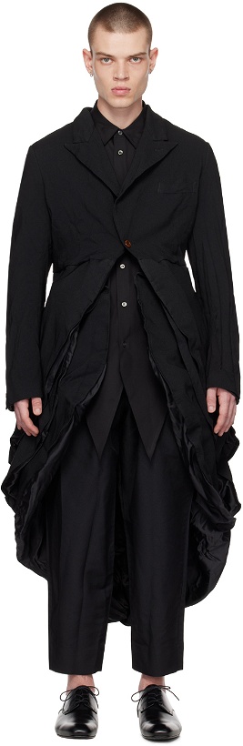 Photo: Comme des Garçons Homme Plus Black Layered Coat