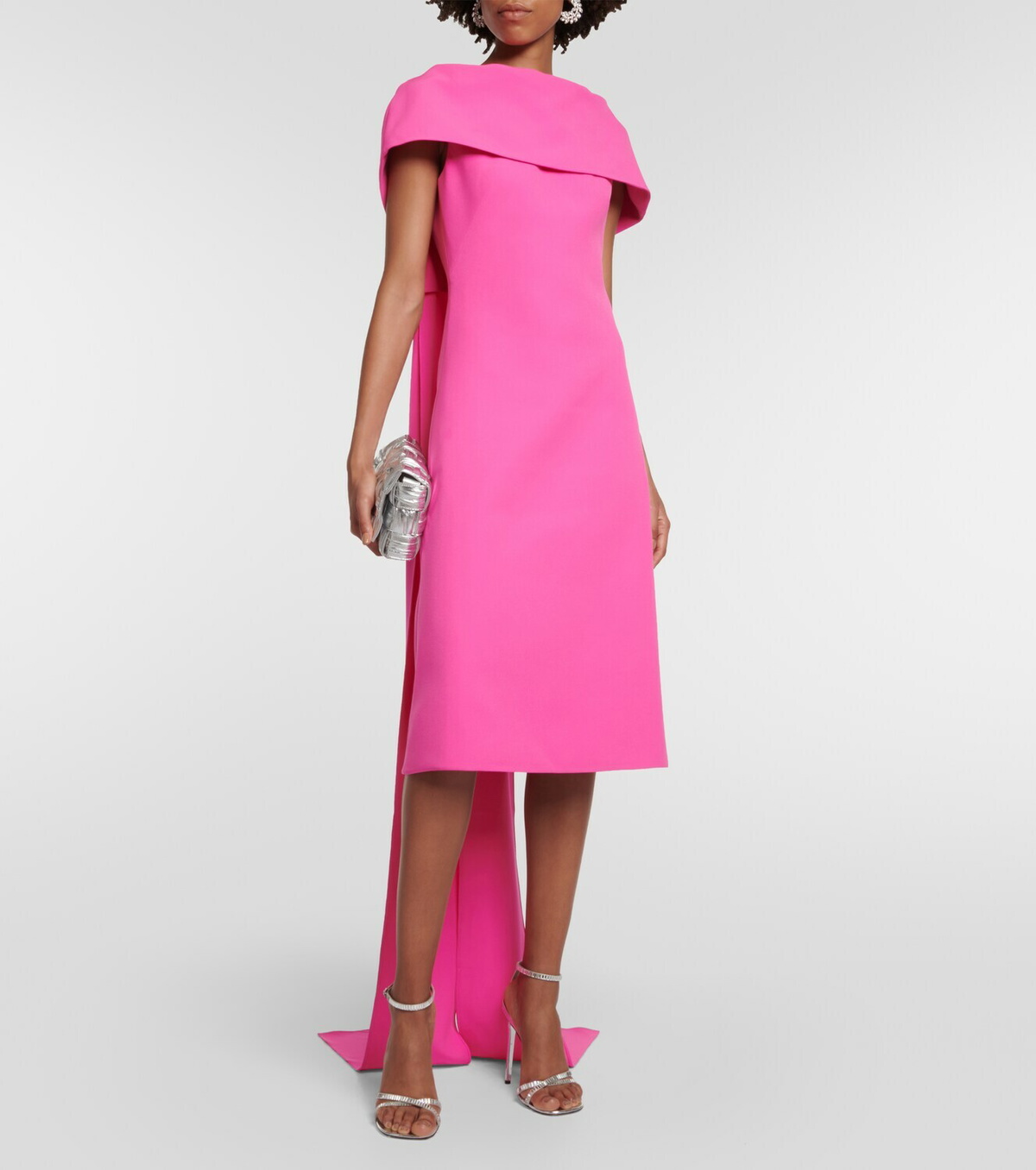 SAFIYAA ドレス ワンピース Asymmetric crepe midi dress882662 Safiyaa One-shoulder crêpe midi dress Safiyaa