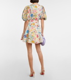 Zimmermann - Clover floral linen minidress