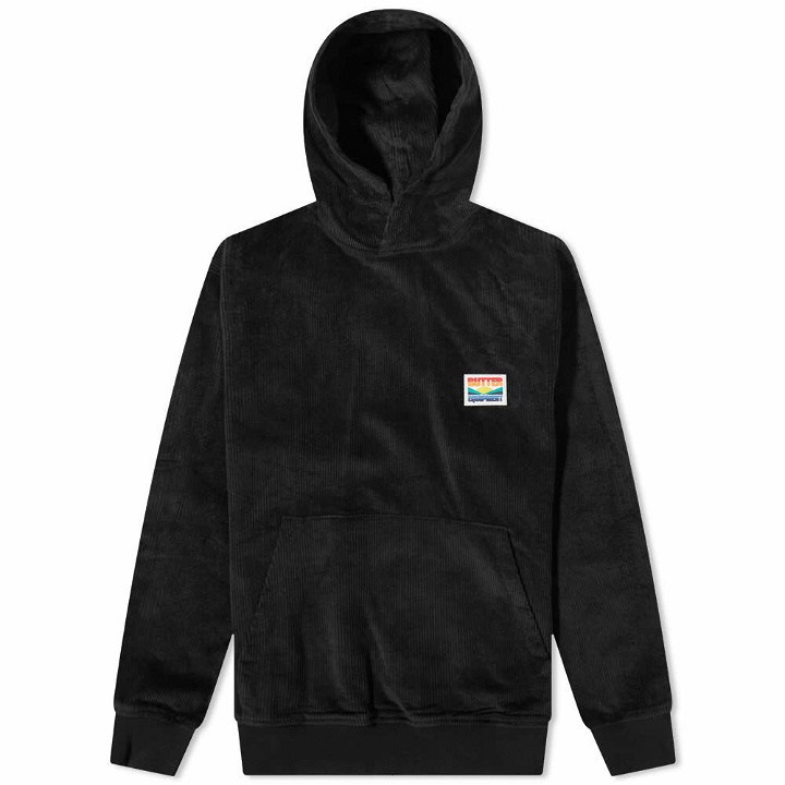 Photo: Butter Goods Men's High Wale Cord Pullover Hoody in Black