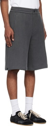 Solid Homme Gray Drawstring Shorts