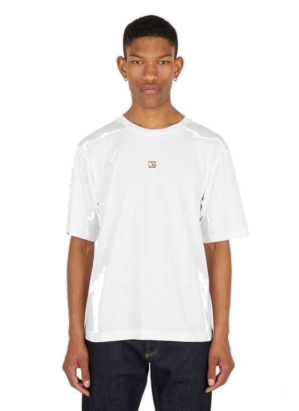 Photo: Logo Plaque T-Shirt in White