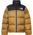 The North Face - 1996 Nuptse Colour-Block Quilted Nylon-Ripstop Down Jacket - Brown