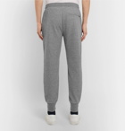 Theory - Essential Slim-Fit Tapered Mélange Stretch-Knit Sweatpants - Gray