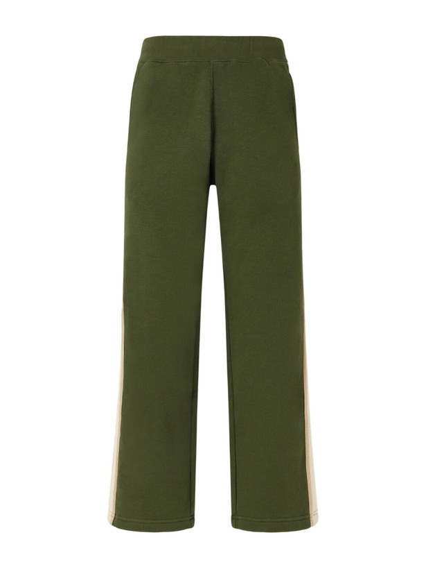 Photo: Aimé Leon Dore - Straight-Leg Striped Cotton Sweatpants - Green