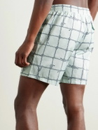 Brioni - Straight-Leg Long-Length Printed Swim Shorts - Green