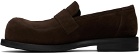 Martine Rose Brown Bulb Toe Extreme Loafer
