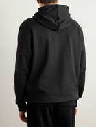 Balmain - Logo-Embroidered Cotton-Jersey Hoodie - Black