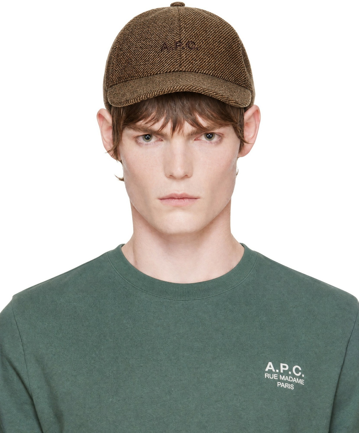 A.P.C. Brown Charlie Baseball Cap
