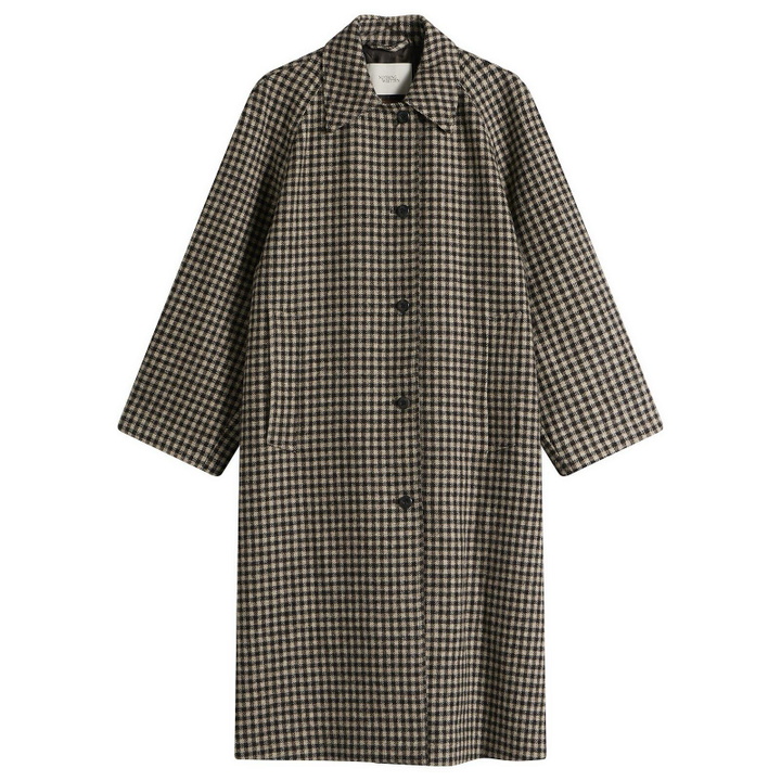 Photo: Nothing Written Women's Bébé Check Balmacaan Coat in Brown Check