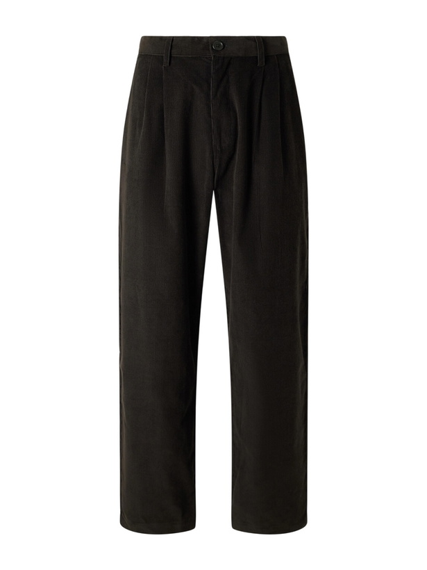 Photo: Kardo - Antonio Straight-Leg Cotton-Corduroy Suit Trousers - Green