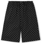 Balenciaga - Logo-Jacquard Cotton-Poplin Shorts - Black