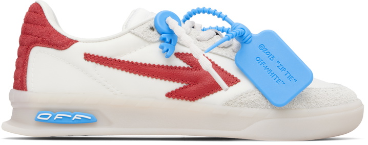 Photo: Off-White White & Red New Slim Sneakers