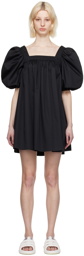 Kijun Black Balloon Minidress