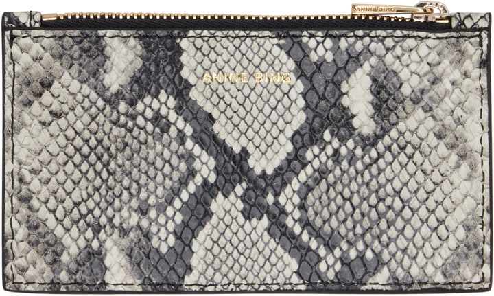 Photo: ANINE BING Black & White Lucy Card Holder