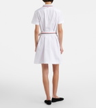 Thom Browne Belted cotton poplin shirt dress