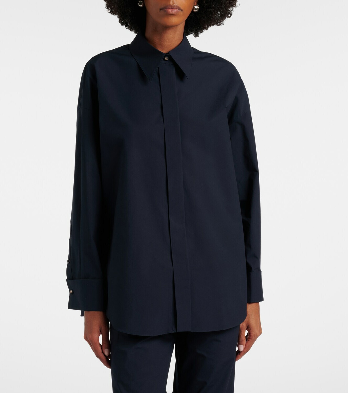 Dorothee Schumacher Poplin Power II cotton-blend poplin shirt