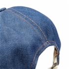 Acne Studios Men's Carliy Denim Patch Cap in Indigo Blue