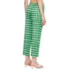 PLEATS PLEASE ISSEY MIYAKE Green Basket Trousers