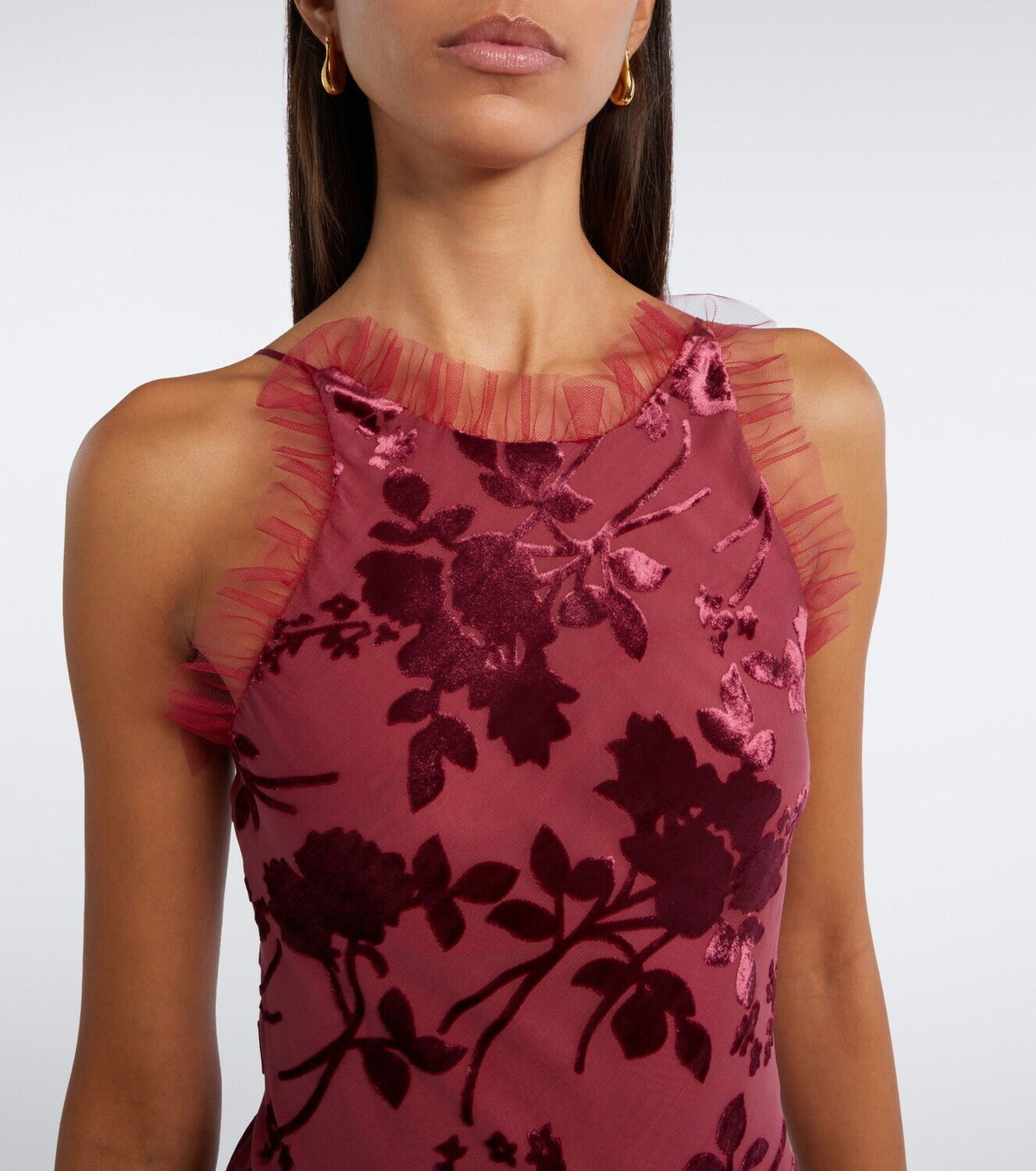 Rodarte Floral devoré maxi dress